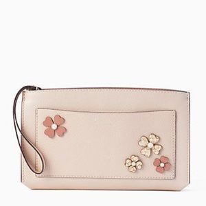 Kate Spade Flower Cutout Wallet Clutch